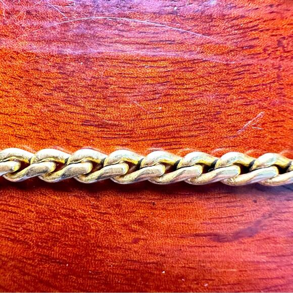 Madewell Gold Chunky Curb Chain Necklace Preppy Casual Classic Jewelry - Picture 5 of 10